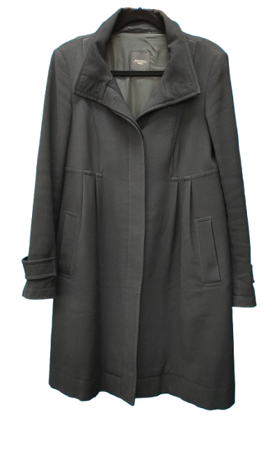 PRE OWNED Max Mara Black Wool Coat — NZ Size 14