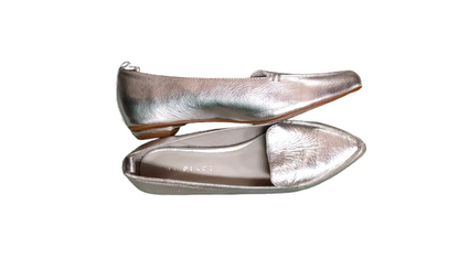 PRE OWNED Mi Piaci Silver Low Heel Flats
