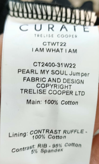 PRE OWNED Curate by Trelise Cooper "Pearl My Soul"  Top - Black