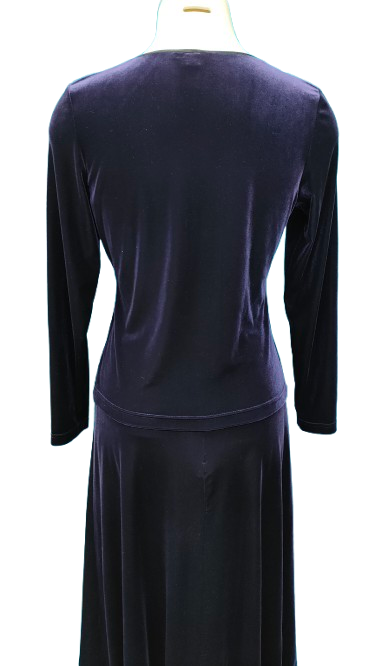 PRE OWNED Judith Malcolm Three Piece Velvet Suit - Purple