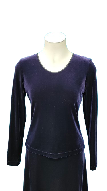PRE OWNED Judith Malcolm Three Piece Velvet Suit - Purple