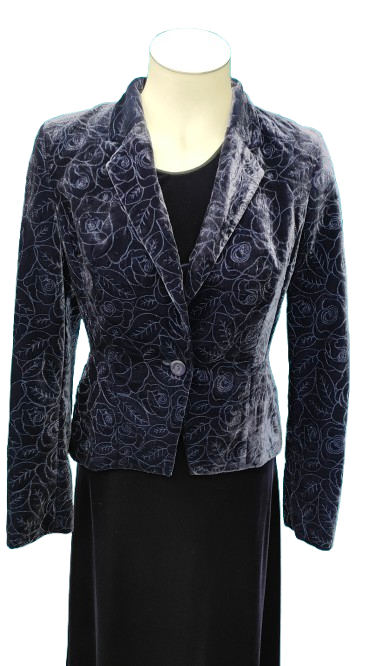 PRE OWNED Judith Malcolm Three Piece Velvet Suit - Purple