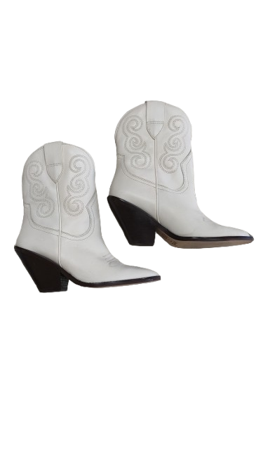PRE OWNED Seed Heritage Cowboy Boots - Cream