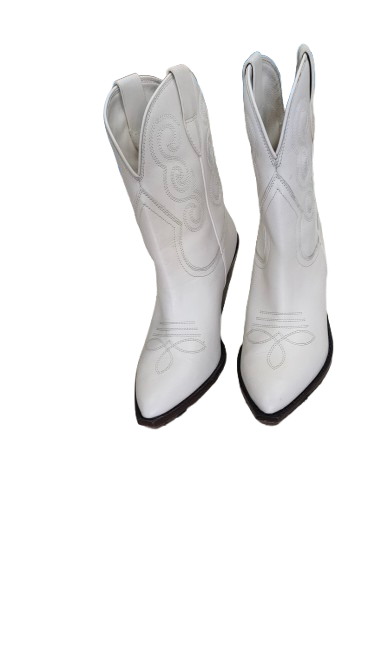 PRE OWNED Seed Heritage Cowboy Boots - Cream