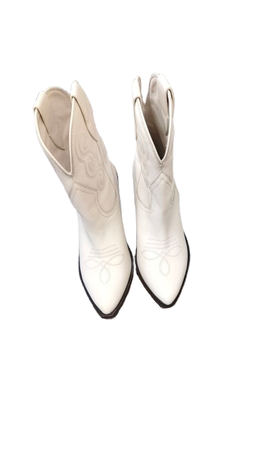PRE OWNED Seed Heritage Cowboy Boots - Cream