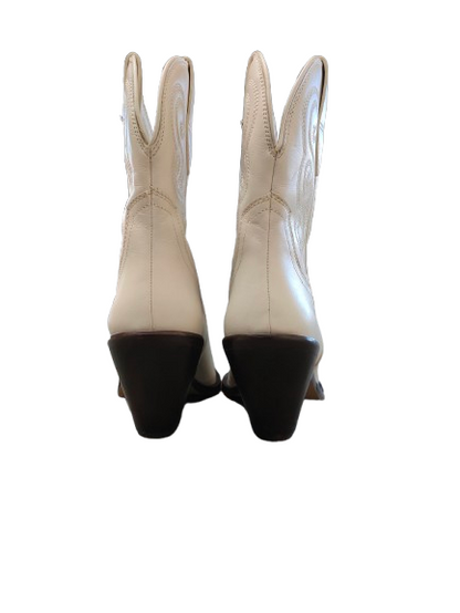 PRE OWNED Seed Heritage Cowboy Boots - Cream