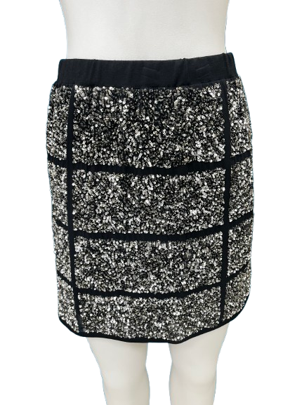 PRE OWNED Coop by Trelise Cooper Silver Sequin Skirt