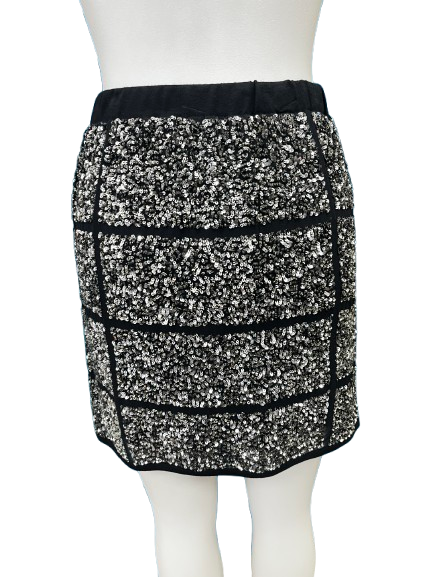 PRE OWNED Coop by Trelise Cooper Silver Sequin Skirt
