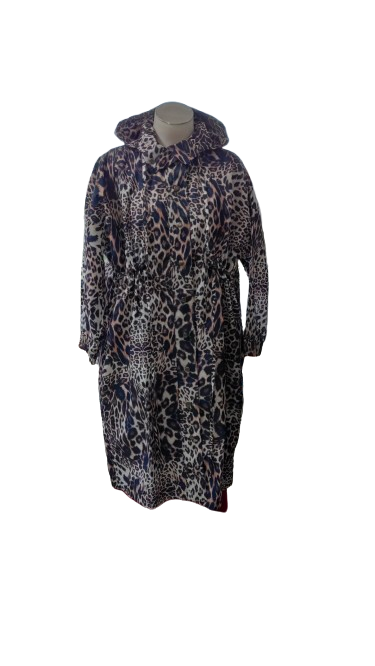 PRE OWNED Sheryl May Raincoat - Leopard Print