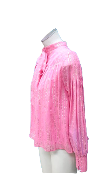 PRE OWNED Birgette Hirskind Pink Lurex Top -