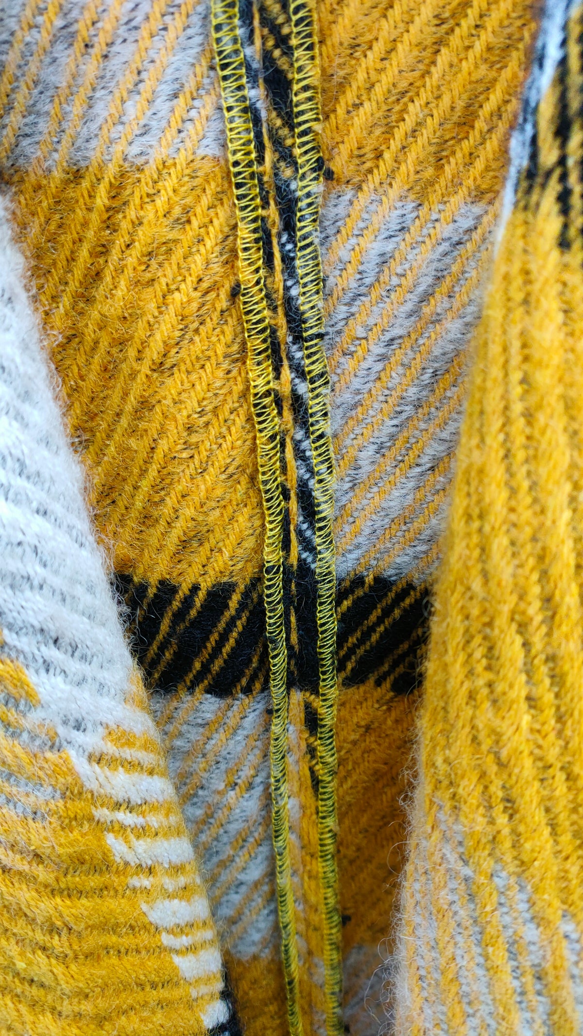 PRE OWNED Coop by Trelise Cooper Yellow and Black Check Coat