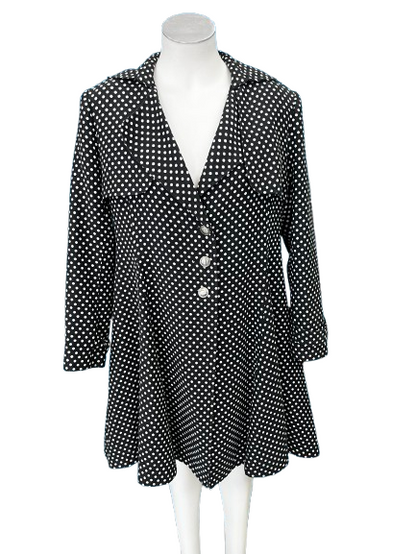 PRE OWNED Trelise Cooper "Boardroom" Polka Dot Coat