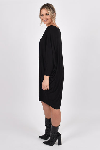 PQ Collection Long Sleeve Miracle Dress in Black