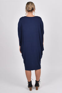 PQ Collection Miracle Dress in Navy