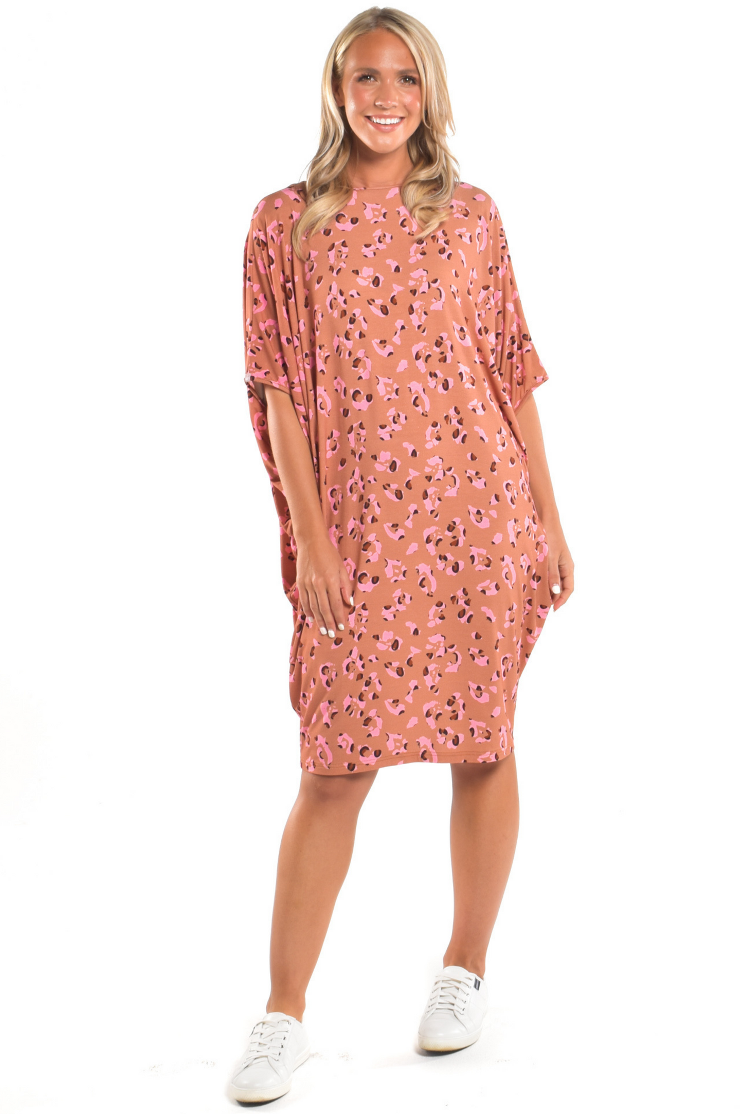 PQ Collection Miracle Dress in Golden Leopard